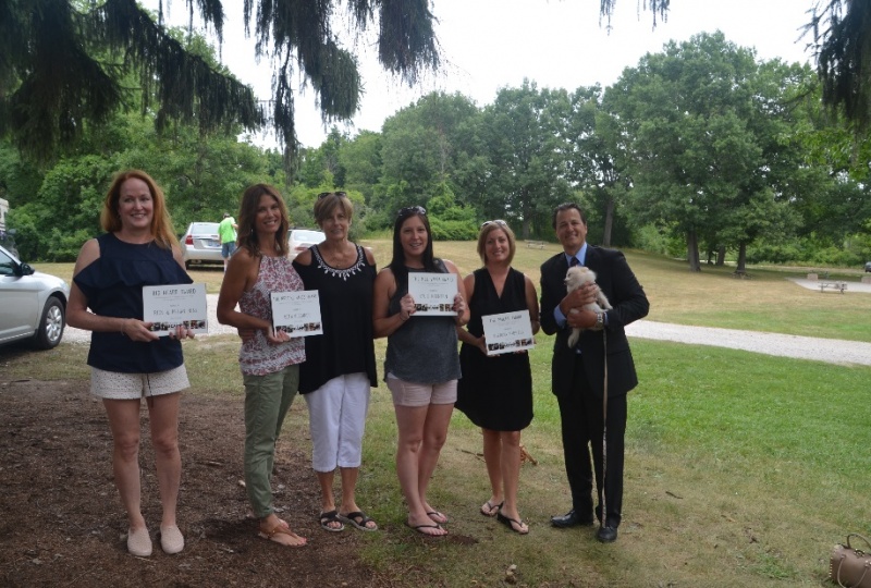 Left to Right: Megan Nini, Beth Kirchner, Sue Welker (Board Member and Honoree), Kylie Krentzin, Theresa Fabrizio, Joe Fabrizio (Board President)