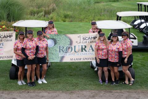 Golfers from Roura posing for picture